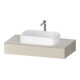 Duravit Konsole Qatego 100x55x17cm, Tau supermatt, 1 Ausschnitt-1