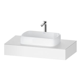 Duravit Konsole Qatego 100x55x17cm, weiß matt, 1 Ausschnitt