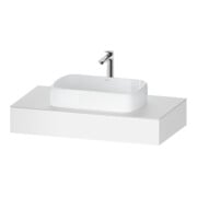 Duravit Konsole Qatego 100x55x17cm, weiß matt, 1 Ausschnitt