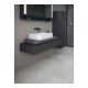 Duravit Konsole Qatego 120-200x48x17cm, 1 Ausschn, Graphit matt