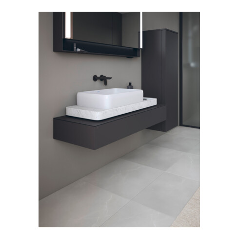 Duravit Konsole Qatego 120-200x48x17cm, 1 Ausschn, Graphit matt