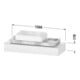 Duravit Konsole Qatego 120-200x48x17cm, 1 Ausschn, we supermatt-3