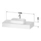 Duravit Konsole Qatego 120x55x17cm, Basalt matt, 1 Ausschnitt-3
