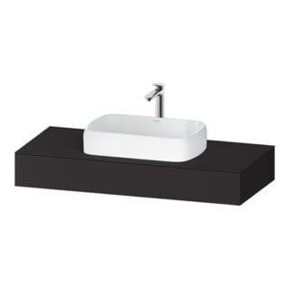Duravit Konsole Qatego 120x55x17cm, graph matt, 1 Ausschnitt