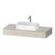 Duravit Konsole Qatego 120x55x17cm, Tau supermatt, 1 Ausschnitt-1