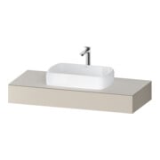 Duravit Konsole Qatego 120x55x17cm, taupe matt, 1 Ausschnitt