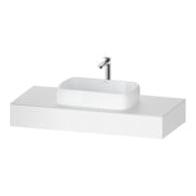 Duravit Konsole Qatego 120x55x17cm, weiß matt, 1 Ausschnitt