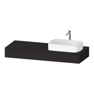 Duravit Konsole Qatego 140x55x17cm, gra m, 1 Ausschn, Beck. re