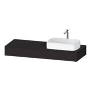 Duravit Konsole Qatego 140x55x17cm, gra m, 1 Ausschn, Beck. re