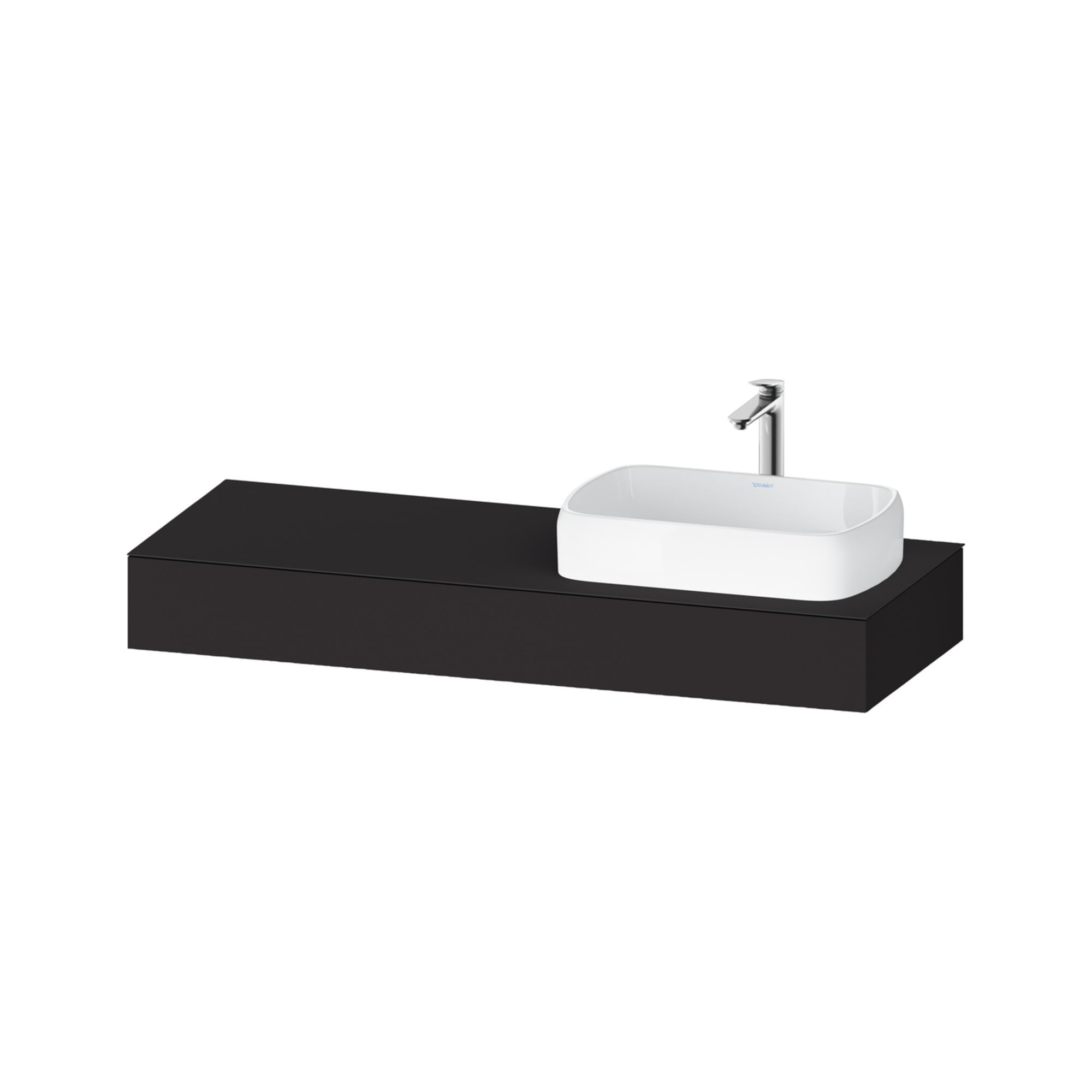 Duravit Konsole Qatego 140x55x17cm, gra m, 1 Ausschn, Beck. re