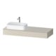 Duravit Konsole Qatego 140x55x17cm, T matt, 1 Ausschn, Beck. li-1