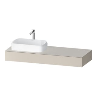 Duravit Konsole Qatego 140x55x17cm, Tau ma, 1 Ausschn, Beck. li
