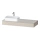 Duravit Konsole Qatego 140x55x17cm, Tau ma, 1 Ausschn, Beck. li-1