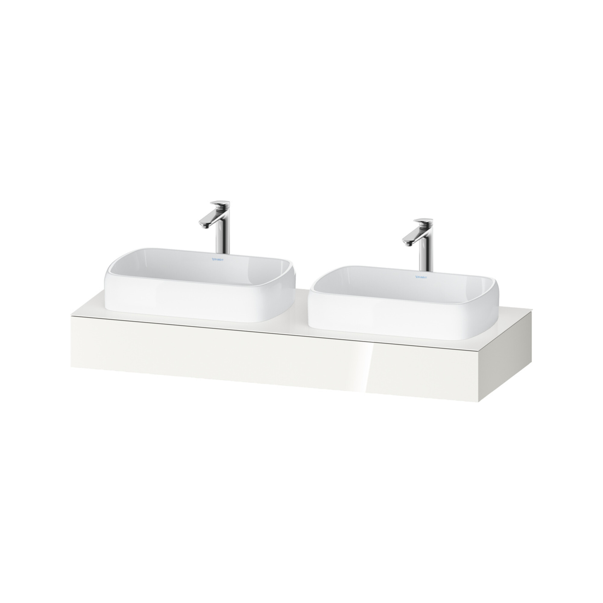Duravit Konsole Qatego 140x55x17cm, w g, 2 A., Beck. beids.