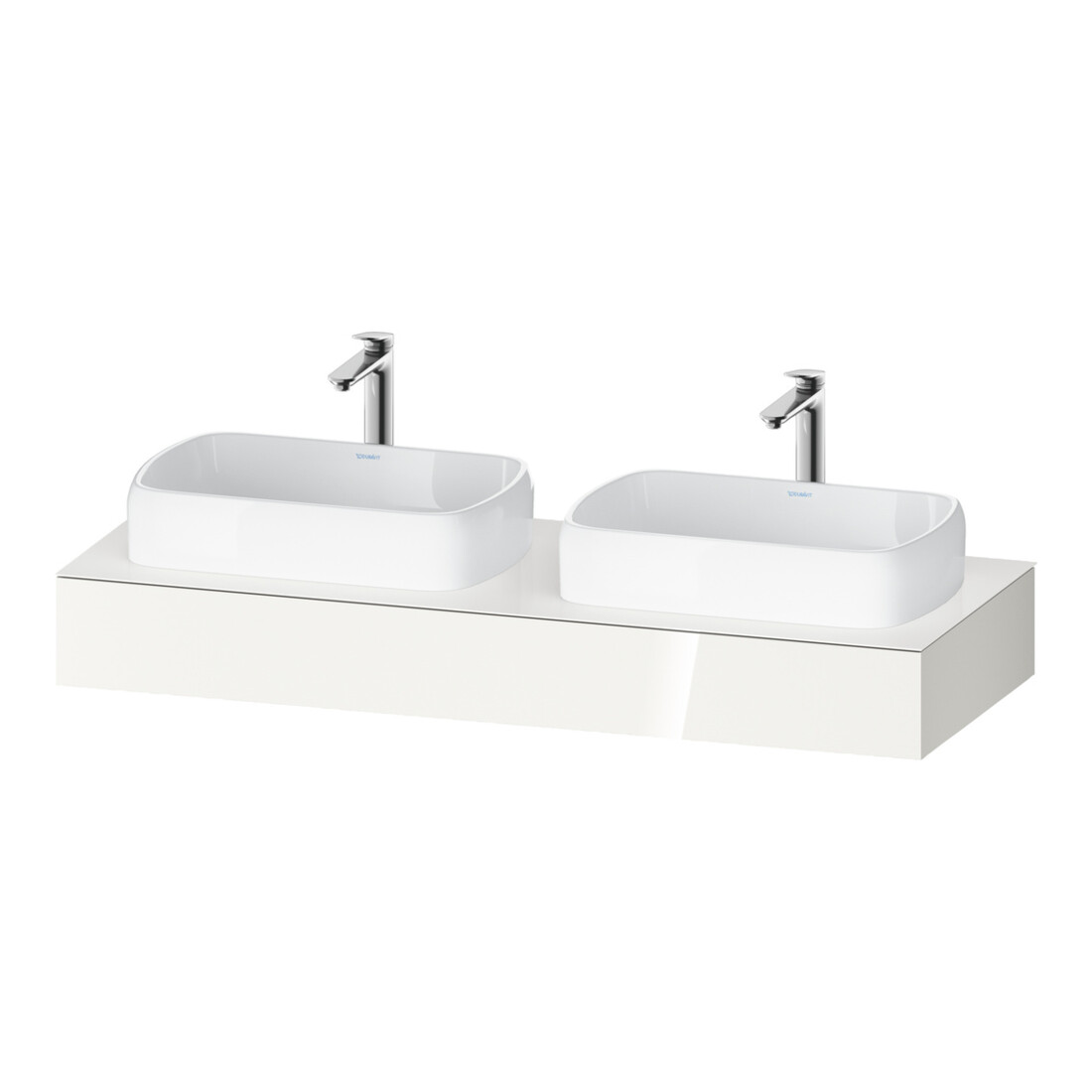 Duravit Konsole Qatego 140x55x17cm, w g, 2 A., Beck. beids.