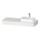 Duravit Konsole Qatego 140x55x17cm, w matt, 1 Ausschn, Beck. re-1