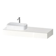 Duravit Konsole Qatego 140x55x17cm, we hgl, 1 Ausschn, Beck. li
