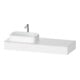 Duravit Konsole Qatego 140x55x17cm, we ma, 1 Ausschn, Beck. li-1