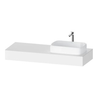 Duravit Konsole Qatego 140x55x17cm, we ma, 1 Ausschn, Beck. re