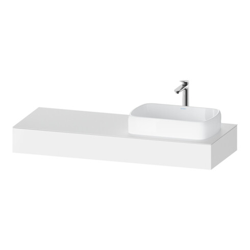 Duravit Konsole Qatego 140x55x17cm, we ma, 1 Ausschn, Beck. re