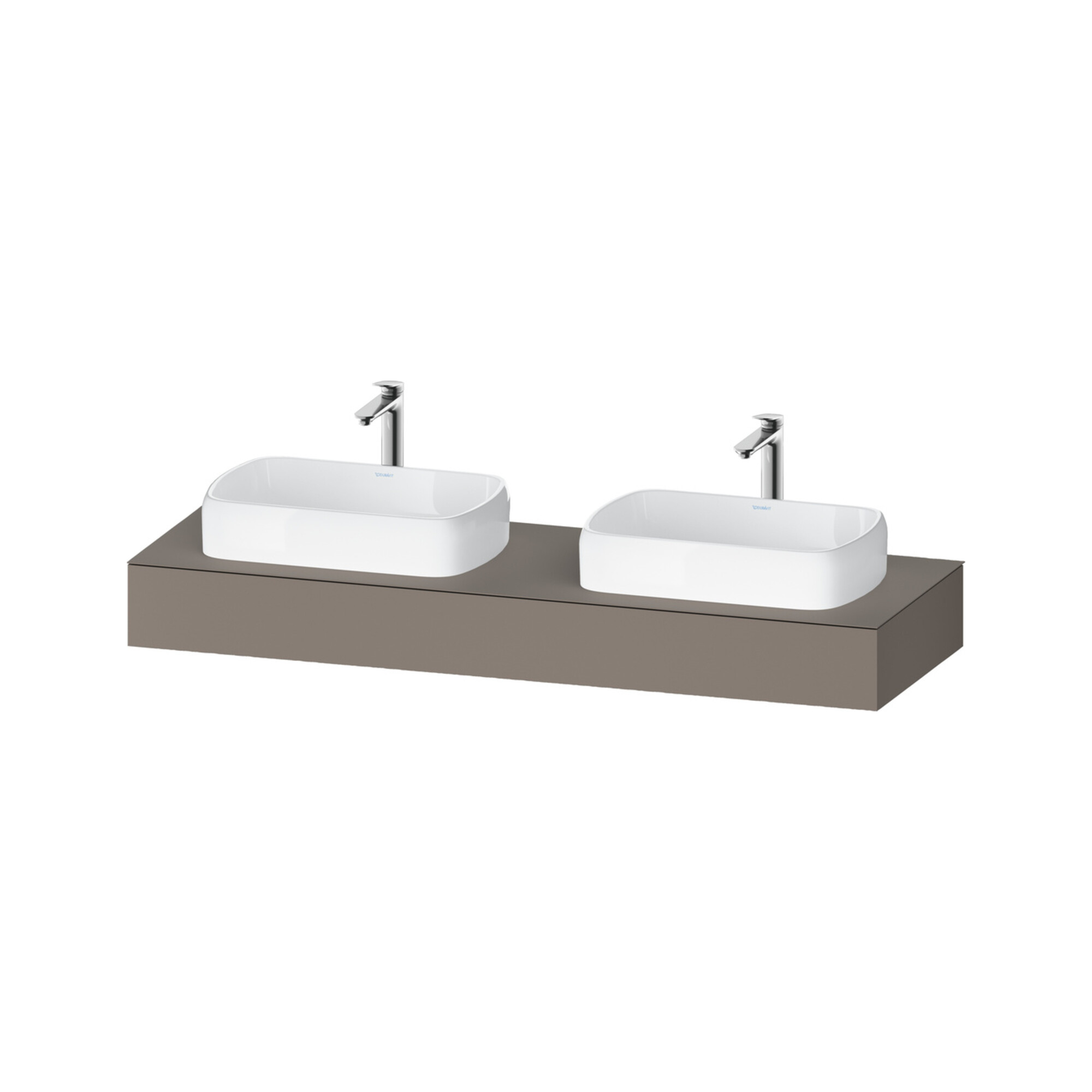 Duravit Konsole Qatego 160x55x17cm, ba m, 2 A., Beck. beids.