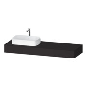 Duravit Konsole Qatego 160x55x17cm, gra m, 1 Ausschn, Beck. li