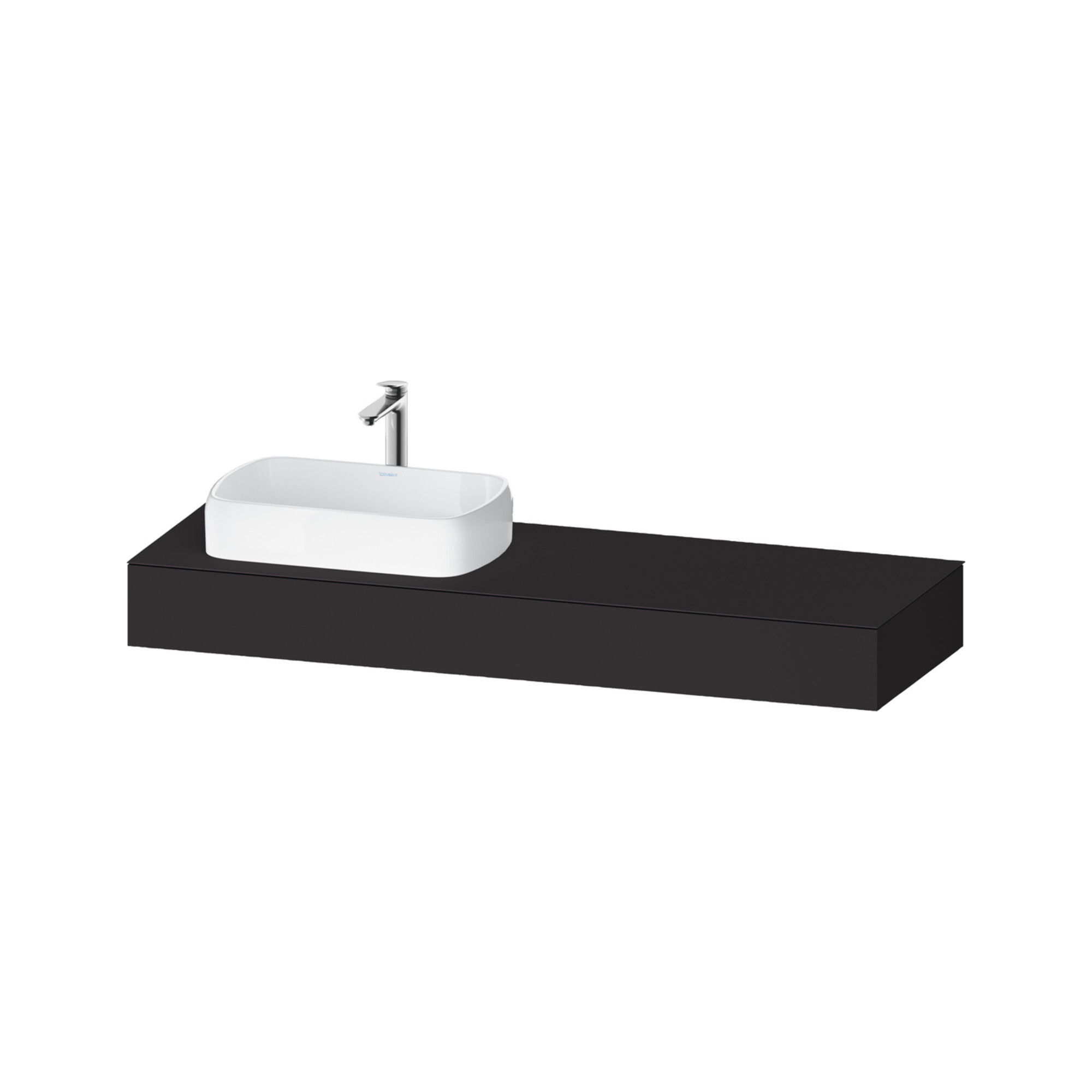 Duravit Konsole Qatego 160x55x17cm, gra m, 1 Ausschn, Beck. li