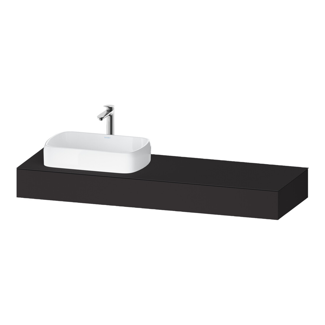 Duravit Konsole Qatego 160x55x17cm, gra m, 1 Ausschn, Beck. li