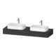 Duravit Konsole Qatego 160x55x17cm, gra m, 2 A., Beck. beids.-1