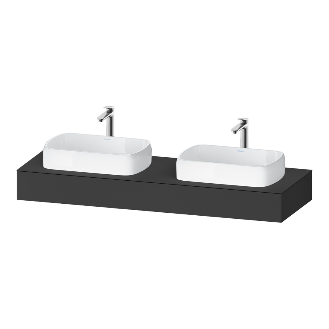 Duravit Konsole Qatego 160x55x17cm, gra m, 2 A., Beck. beids.