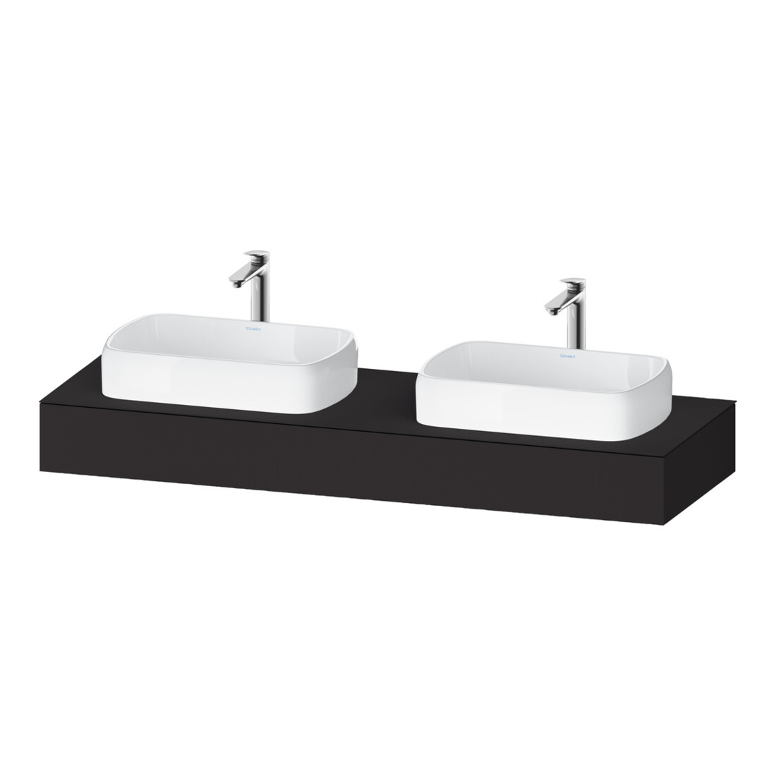 Duravit Konsole Qatego 160x55x17cm, gra m, 2 A., Beck. beids.