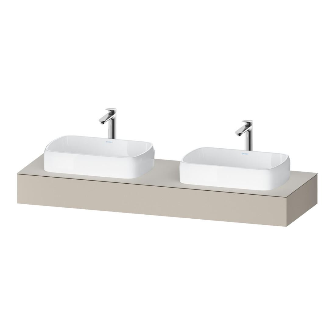 Duravit Konsole Qatego 160x55x17cm, T m, 2 A., Beck. beids.