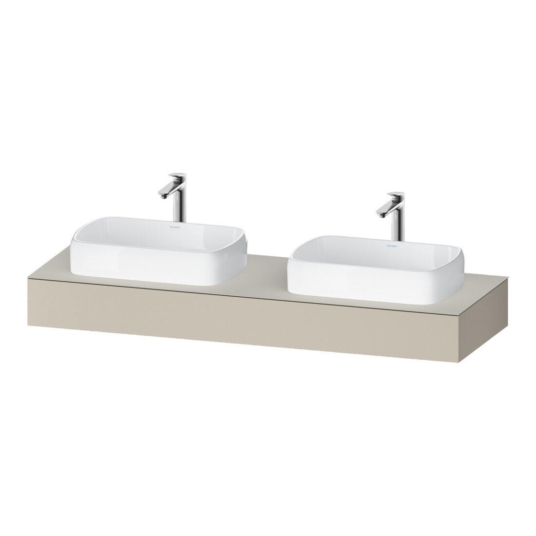 Duravit Konsole Qatego 160x55x17cm, T m, 2 A., Beck. beids.