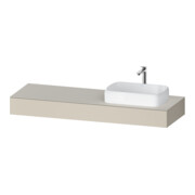 Duravit Konsole Qatego 160x55x17cm, T matt, 1 Ausschn, Beck. re