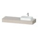Duravit Konsole Qatego 160x55x17cm, Tau ma, 1 Ausschn, Beck. re-1