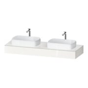 Duravit Konsole Qatego 160x55x17cm, w g, 2 A., Beck. beids.