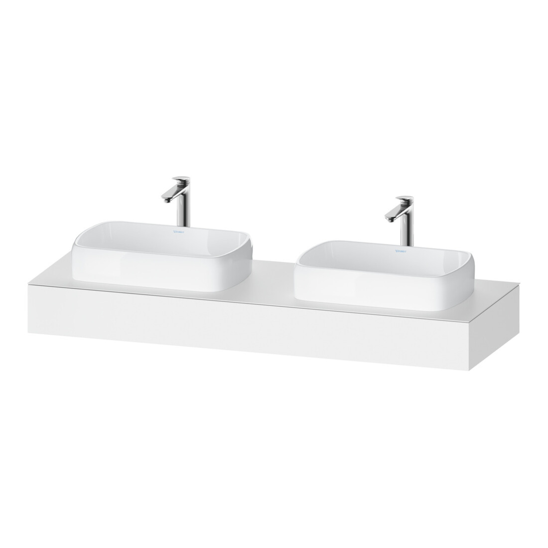 Duravit Konsole Qatego 160x55x17cm, w m, 2 A., Beck. beids.