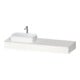 Duravit Konsole Qatego 160x55x17cm, w matt, 1 Ausschn, Beck. li-1