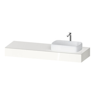 Duravit Konsole Qatego 160x55x17cm, we hgl, 1 Ausschn, Beck. re