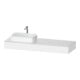 Duravit Konsole Qatego 160x55x17cm, we ma, 1 Ausschn, Beck. li-1