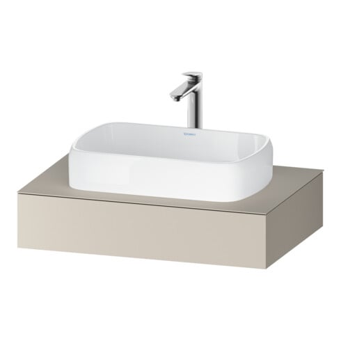Duravit Konsole Qatego 80x55x17cm, taupe matt, 1 Ausschnitt