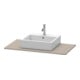 Duravit Konsole XSquare 100x55 cm, basalte mat, avec 1 découpe