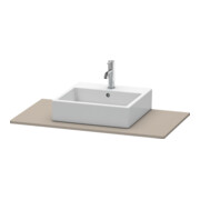 Duravit Konsole XSquare 100x55 cm, basalte mat, avec 1 découpe-3