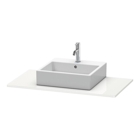 Duravit Konsole XSquare 100x55 cm, blanc brillant, avec 1 découpe