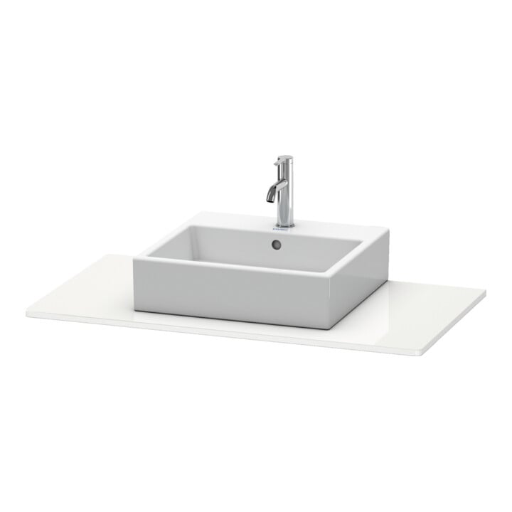 Duravit Konsole XSquare 100x55 cm, blanc brillant, avec 1 découpe