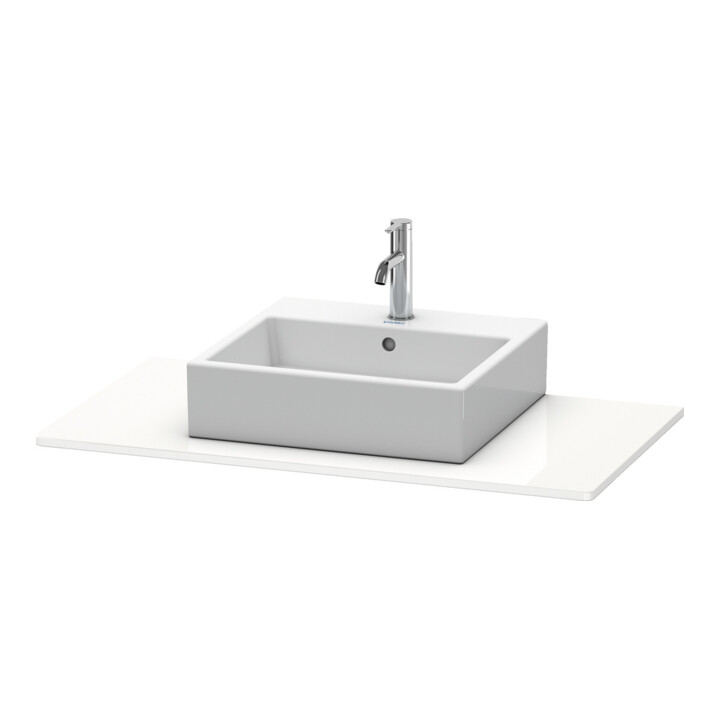 Duravit Konsole XSquare 100x55 cm, blanc supermat, avec 1 découpe