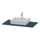 Duravit Konsole XSquare 100x55 cm, bleu mat satiné, avec 1 découpe-3