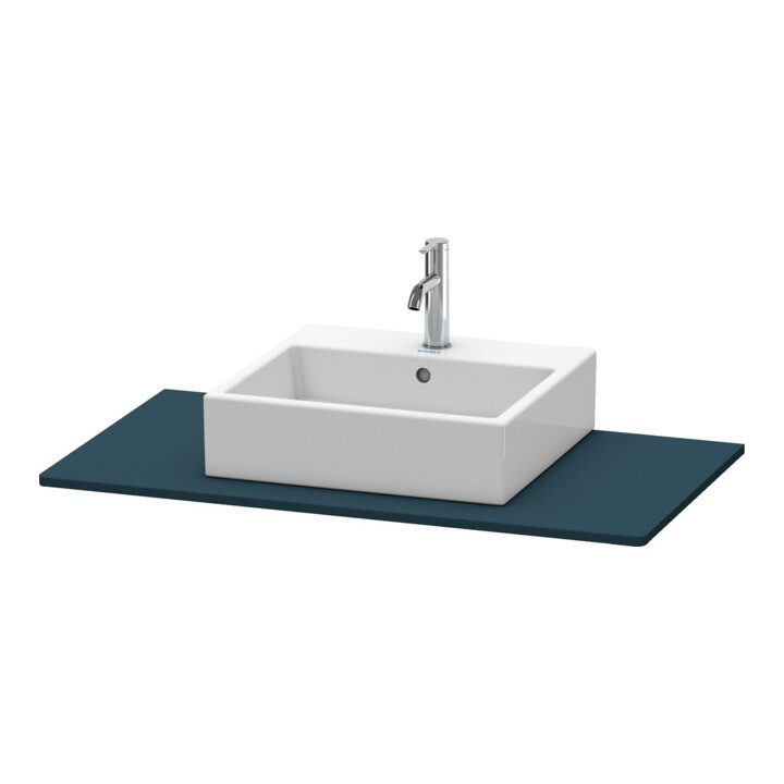 Duravit Konsole XSquare 100x55 cm, bleu mat satiné, avec 1 découpe