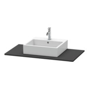 Duravit Konsole XSquare 100x55 cm, graphite mat, avec 1 découpe