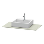 Duravit Konsole XSquare 100x55 cm, taupe mat, avec 1 découpe-3
